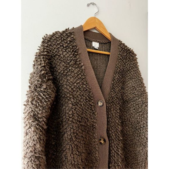 a new day Sweaters - Brown Fuzzy Sweater